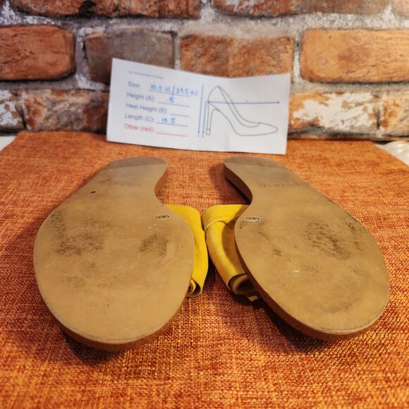 1. State Twist Knot Slides Sz 10.5 Gold Suede Slip On Flat Casual Sandals - Picture 6 of 9
